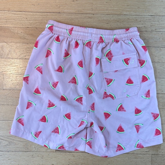 Men's Pink Watermelon Print Swim Shorts - Picture 3 of 4